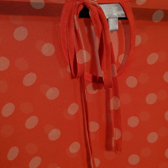 HI THERE Orange Blouse By karen walker Sz8 - Picture 4 of 7